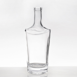 Leere Flasche mit Korkverschluss für Wein, Rum, Likör, Gin, Whisky, rund, 750 ml, farbiges Kobaltblau, Glas, Wodka, Spirituosen, 700 ml - Product Image 4