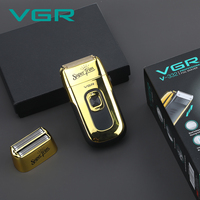 Machine à raser électrique professionnelle rechargeable Vgr V-332 Mini Metal Twin Blade pour hommes