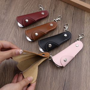 Nouveau Design PU cuir chausse-pied porte-clés roman cadeau paresseux <span class=keywords><strong>chaussure</strong></span> aide Portable cornes <span class=keywords><strong>de</strong></span> <span class=keywords><strong>chaussure</strong></span> pour hommes femmes les enfants âgés - Product Image 1