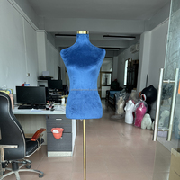 Maniquí de Costura Tipo Pin de Fábrica de Guangzhou, Modelo de Vestido para Confección, Forma de Vestido de Medio Cuerpo Femenino, Maniquí de Sastre con Pin