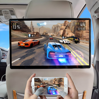 15,6'' Drehbarer Kopfstützenmonitor für die Rücksitzunterhaltung mit Android, USB, WLAN, 3G+32G, Frontkamera für Videoanrufe