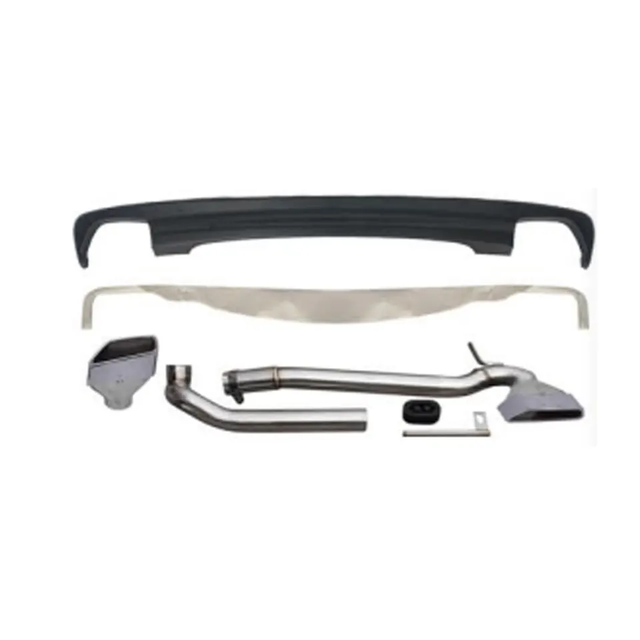 Available Now G30 530 Look Car Auto Parts Rear Diffuser With Square Exhaust Tips for BMW F10 F18