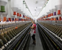 polyester yarn recycled yarn with GRS 32s