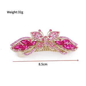 Wholesale Butterfly Alloy 8.5cm Women's Fashion Spring Clip Hair Decoration Elegant Headwear Accessories - Product Image 3