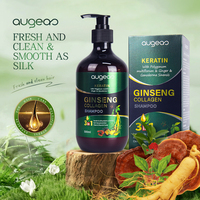 Shampooing au collagène et au ginseng de marque privée pour les cheveux à la kératine, shampoing antipelliculaire en vrac pour soins du cuir chevelu Augeas