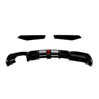 Diffuseur de lèvre de pare-chocs arrière en plastique noir brillant AMP-Z F30 avec lumière pour BMW série 3 F30 MT 2013-2019 accessoires de voiture