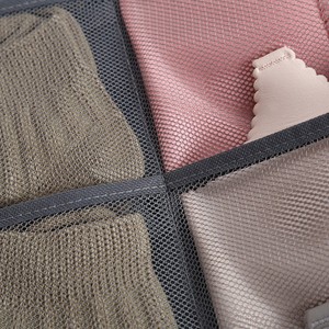 Étagère murale double face extra large, poches en maille pour garde-robe, sac de rangement suspendu pour soutien-gorge, chaussettes, sous-vêtements et caleçons - Product Image 5