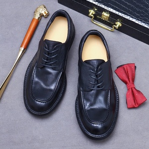 Zapatos de Hombre de Cuero Vacuno de Lujo Ligero, Suela de Cuero, Cosidos a Mano con Tecnología Goodyear, Zapatos de Negocios Modernos de Cuero Genuino, Estilo Británico - Product Image 2