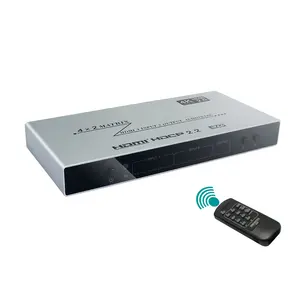 4K x 2K 3D 4 Eingang 2 Ausgang HDMI Matrix 4x2 Video Switcher Unterstützung 1080P HDMI 4 In 2 Out HDMI Splitter mit Fernbedienung