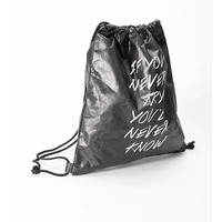 Logo personnalisé sac à cordon en papier Tyvek sac à dos en papier Dupont recyclé imperméable écologique sac de sport