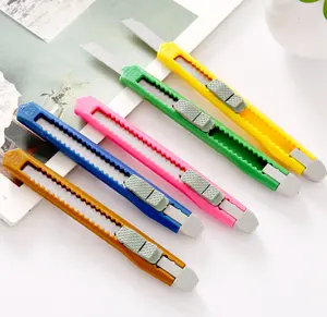 Cute candy colored box cutter Color student portable DIY handmade paper cutter