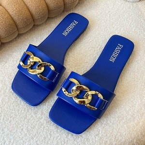 Sandalias de Punta Abierta con Cadena Dorada, Primavera/Verano 2026, Nuevas y Más Vendidas, para Mujer, Elegantes y a la Moda, Color Caramelo, Cómodas - Product Image 2