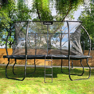 Zoshine 10 x14ft מלבני פנאי pvc טרמפולינה בטוחה עמיד למים משטח לא להחליק סולם astm אישר רשת - Product Image 5