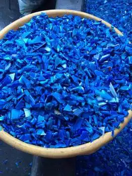 HDPE กลองสีน้ําเงินเศษทราย LDPE LLDPE HDPE วัตถุดิบพลาสติกราคาโรงงาน