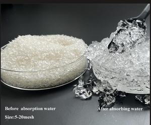 สารดูดซับความชื้นสูงขนาด 5-20 30-80 เมช (200-500 กรัม/กรัม) pH <span class=keywords><strong>6</strong></span>.0-7.5 เรซินโซเดียมโพลีอะคริเลต ป้องกันภัยแล้ง รักษาความชื้นในดิน - Product Image 2