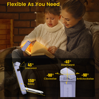 Lampe de lecture LED portable rechargeable USB-A 500 mAh avec batterie au lithium, mini marque-page à clipser, certifiée CE pour lit – Commande en gros