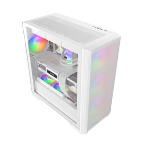 Casing Pc ATX desain baru 2024 casing komputer bingkai perangkat keras SPCC 3.0mm kaca Tempered USB 0.7 menara penuh Eatx kabinet PC untuk Gamer - Product Image 4