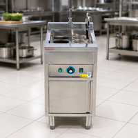 Cuiseur à nouilles électrique vertical de haute qualité RKMF-JP146 en acier inoxydable, cuisinière à nouilles à six bacs