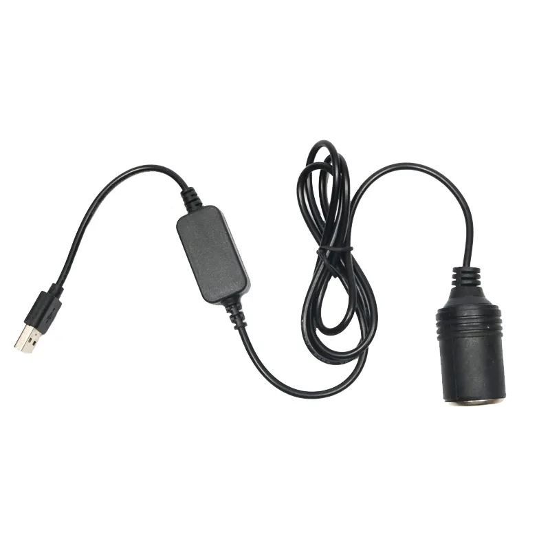 Meilleure vente enregistreur de conduite de voiture câble d'alimentation Mobile 5V à 12V USB à prise allume-cigare adaptateur de tête femelle