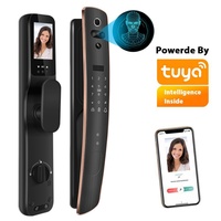 Serrure de porte intelligente TIMMY avec reconnaissance faciale 3D, empreinte digitale, carte RFID et application Tuya pour la sécurité des entrées
