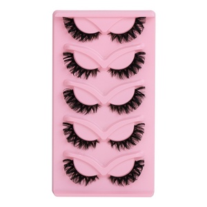 Cils 3D en faux vison effet œil de renard, cils postiches effet œil de chat, cils volumineux et naturels, vente en gros en marque privée - Product Image 1