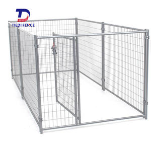 รั้วกรงสุนัขโลหะแบบมืออาชีพพร้อมท่อเหล็กเสริมความแข็งแรงสำหรับการกักขังสุนัขพันธุ์ใหญ่และการจัดที่อยู่อาศัยสัตว์เลี้ยงอย่างปลอดภัย - Product Image 1