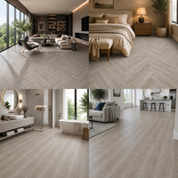 Fabricant de revêtements de sol en marque privée, revêtement de sol SPC imperméable à l'eau, aspect bois naturel, système de clic Unilin, pour appartement