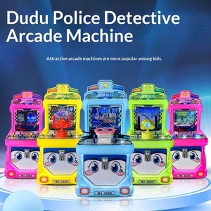 เครื่องเล่นเกมตีตัวตุ่นแบบหยอดเหรียญสำหรับเด็ก 2 ผู้เล่น พร้อมลูกบอลและปืนฉีดน้ำ - Product Image 4