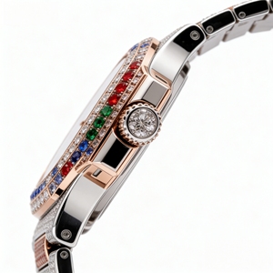 Bijoux Vvs Moissanite Montres pour femmes et hommes Mode personnalisée Vintage hommes Strass de forme carrée entièrement <span class=keywords><strong>Ice</strong></span> Out - Product Image 6