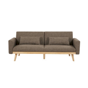 Divano Letto Futon Pieghevole a Tre Posti Imbottito e Trapuntato per Hotel, Ospedali e Soggiorni - Divano Reclinabile Trasformabile - Product Image 1