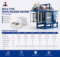 Machine de moulage automatique de formes en EPS pour la fabrication de boîtes à fruits, de caisses à légumes et d'emballages pour la chaîne du froid