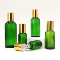 Diffuseur d'huiles essentielles 10 ml en verre transparent, flacons à bille pour parfum, avec pierre de quartz rose naturelle concassée, sérigraphiés