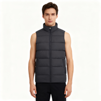 Vestes sans manches en duvet de canard pour hommes, personnalisation haut de gamme HS, respirantes, légères, utilisables pour les hommes