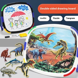 Puzzle Tangram magnetico multifunzionale per bambini educazione precoce lettera del bambino corrispondente allo sviluppo intellettuale del ragazzo in plastica - Product Image 3