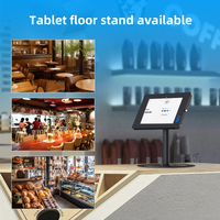 Easy Tap Pay android Tablette NFC frontale 10 pouces Android 14 OS Tablette de don de bienfaisance avec support de table mural Tablette NFC