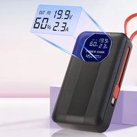 Station d'alimentation pour ordinateur portable avec écran numérique LED, charge rapide 45w, batterie externe 20000mah avec câble type-c et iphone