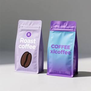 Penjualan langsung dari pabrik kantong biji kopi kualitas baik dengan katup kantung bawah datar kopi untuk mengemas kopi - Product Image 4