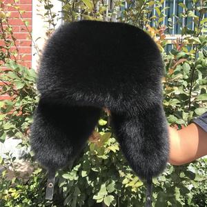 RXFurs russe personnalisé classique fourrure hiver extérieur oreillettes luxe chaud plein naturel raton laveur grande capuche vraie fourrure chapeaux pour hommes - Product Image 5