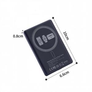 Nouvelle <span class=keywords><strong>batterie</strong></span> externe magnétique sans fil 3-en-1 ultra-mince 0,8 cm 5 000 mAh, épaisseur 8 mm, modèle 2026 - Product Image 1