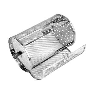 ตะแกรงย่างแบบหมุนได้เตาอบทำจากสเตนเลสสตีลเมล็ดถั่วลิสงเมล็ดแตงโมถั่วเกาลัดคั่วร้านขายเนื้อเครื่องมือและอุปกรณ์เสริม - Product Image 1