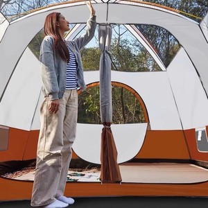 Chất lượng cao tùy chỉnh Oxford vải hai lớp lớn gấp di động không thấm nước gia đình cắm trại lều - Product Image 3