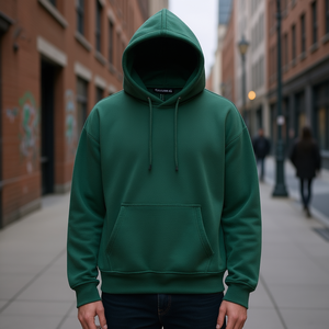 Sweat-shirt à capuche personnalisé pour homme Reklo Industries, 100% coton, coupe ample, streetwear d'hiver, haut tendance - Product Image 2