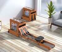 Rameur intelligent en bois multifonctionnel, nouveau design, pliable, gymnastique, résistance à l'eau, calories brûlées