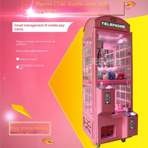 Mini machine à double couche <span class=keywords><strong>parent</strong></span>-enfant Jeux à pièces Caractéristiques de capture Machine à pince de qualité supérieure fabriquée - Product Image 3