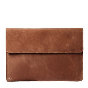 Handcrafted Crazy Horse Leather <b>Computer</b> Pouch Customized Leather Case Leather Laptop Sleeve Case for 13/14/15 Inch Devices - Product Image 2