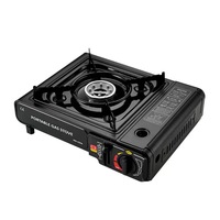 Réchaud à gaz portable OEM en gros, coupe-vent, pour camping, pique-nique, en acier inoxydable, pour voyage, randonnée, barbecue, cuisson au butane