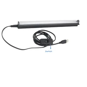 Barre lumineuse UV led noire, 5v dc, 10W, 0.3m, USB, peut être portatif, éclairage en lampe, noir
