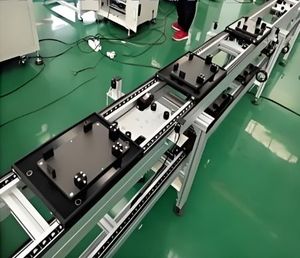 Manufacturer Stainless Steel New Adjustable Speed Automatic Tooling Plate Chain Conveyor Durable Toshine TV Screen Assembly Line - Product Image 3