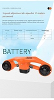 Portable électrique Seascooter propulseur sous-marin booster de plongée bouée de natation en acier inoxydable étanche flottant comprend la plongée