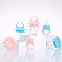Flacon vide créatif en forme d'anneau pour gloss et vernis à lèvres, personnalisable avec logo